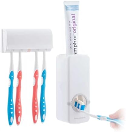 InnovaGoods® Dispensador de pasta dental con soporte para cepillo...