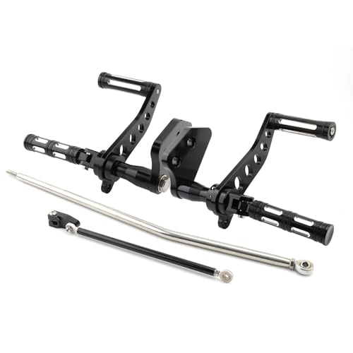 Repose-pieds moto pour soulager le dos en Harley Dyna Street Bob FXDB aluminium