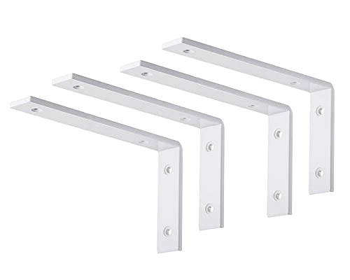 4{ Ǌ| uPbg 6mm ACA I󂯋 Ix őω׏d50kg DIY YƗp 150mmA200mmA250mmA300mm ubN/zCg (Color : White, Size : 300mm)