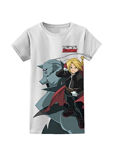 Fullmetal Alchemist Logo W. Edward Elric Ed & Alphonse Elric Al JRS T-Shirt Multicolor