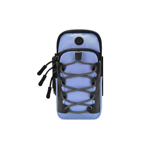 Bolsa de brazo para teléfono móvil, deportiva, bolsa de muñeca reflectante para fitness al aire libre, bolsa para teléfono móvil (morado)