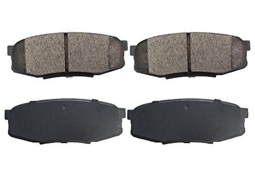 Image of Front Rear Brakes Pad Automotive Premium Ceramic Disc Brake Pads Set Vehicle Replacement Part for Lexus Infiniti Nissan Dodge Attitude Hyundai Accent (D1304, Rear)
