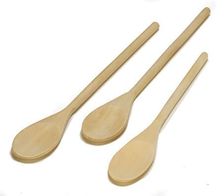 Amazon - Imusa Wooden Spoons 3-Piece | Maplewood | Non-Scratch | For Cooking | Set of 3
