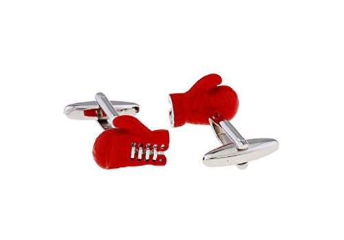 Juego de gemelos MRCUFF diseño guantes de boxeo con caja regalo miniatura 2