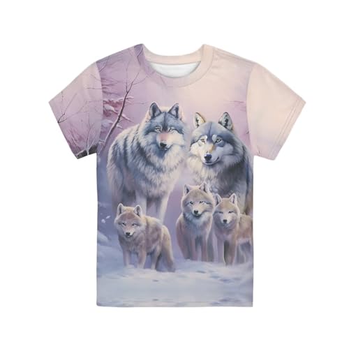 Image of Xhuibop Kids T Shirts for Boys Size 3-16 Girls Short Sleeve Sportswear Active Tops