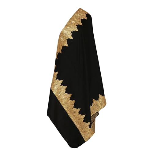 shawl Floral Aari Embroidery Wool Shawl With Multicolor Aari Embroidery designing- Free size