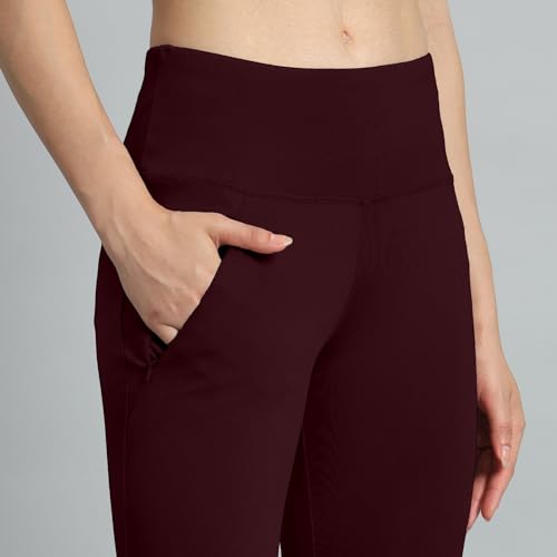 Image of Mehrang Gym wear Mesh Legging Workout Pants with Side Pockets /Stretchable Tights /Highwaist Sports Fitness Yoga Track Pants for Women & Girls
