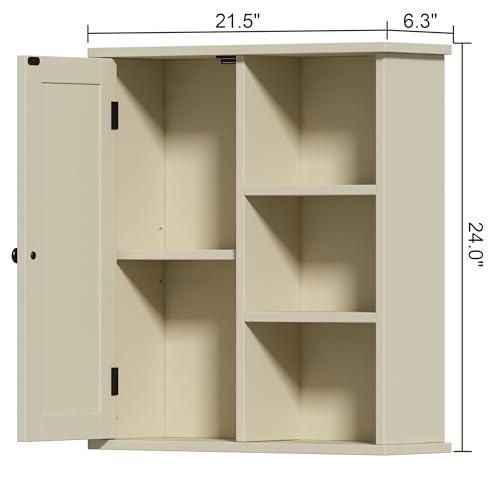 Armario de pared para baño pequeño que soluciona la falta de espacio 4