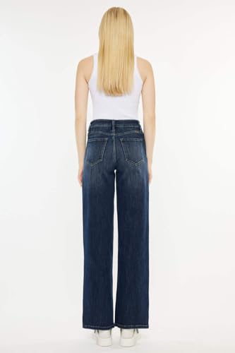 SALT TREE Kancan - Samia High Rise Wide Leg Jeans - Essential, kc20030D2