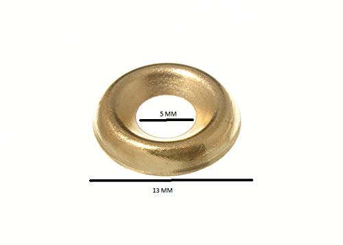 5,000 x Screw Cup Finishing WASHERS NO. 8 Brass Plated EB