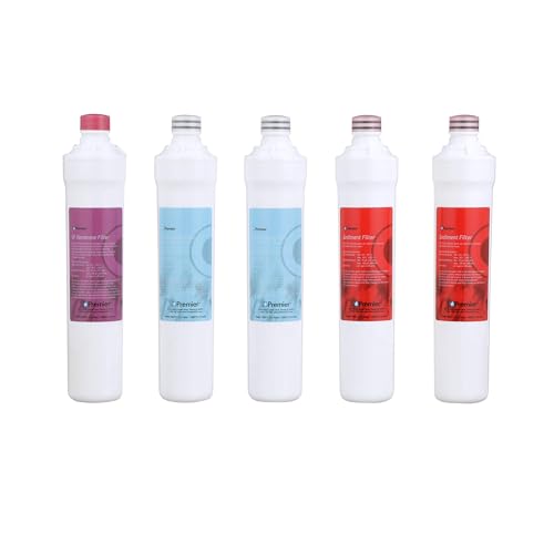 Image of Watts Premier Annual Pure UF-3 5-Pack Filter Kit for 3-Stage Ultra Filtration and RO Pure Reverse Osmosis System, Push Button, 2 Sediment Filters, 2 LVOC Carbon Filters, UF Membrane, WQA Certified