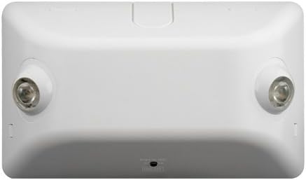 Dual-Lite EV2DB LED Emergency Light, 2W Double Head Damp Listed 145 Lumens - Black