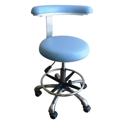 Medizinischer Hocker, 360° drehbar, höhenverstellbar, PU-Leder, Sattelhocker für Zahn- und Salongebrauch, komfortables Design für Profis