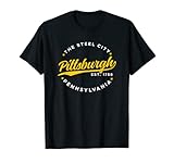 Photo Gallery vintage pittsburgh pennsylvania the steel city testo giallo maglietta Photo Gallery vintage pittsburgh pennsylvania the steel city testo giallo maglietta
