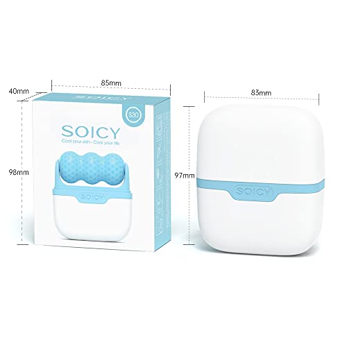 Umilay Ice Roller For Face Eyes Puffiness, 2 In 1 Body Roller For Pain Relief, Minor Injury, Blood Circulation, Facial Massage Roller Beauty Skin Care Tool (Blue) #TOP6