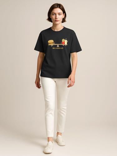 Image of HELLCAT Beige Trendy Printed Oversized T-Shirt for Women