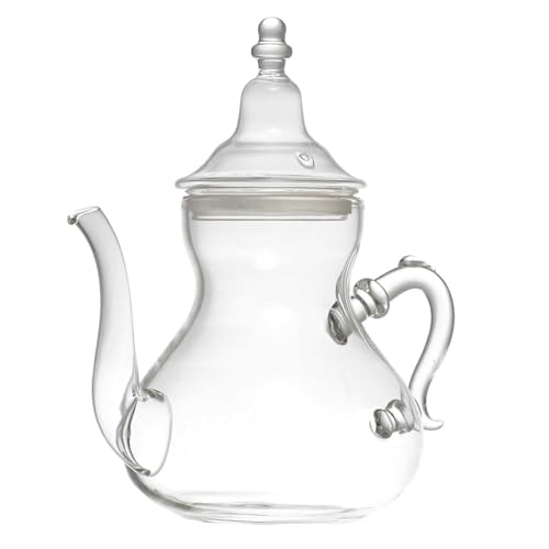 Home Deco Factory, KA0276, Théière en Verre 80cl, Design Moderne et élégant, idéale pour Le thé, café et apéritifs, avec poignée Ergonomique et Bec...