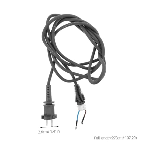 Cable de secador de pelo para arreglar fallos de corriente con enchufe de 2.7m 2