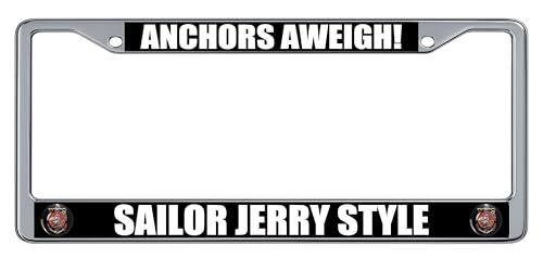 Nautical Anchor License Plate Frame