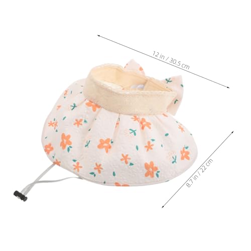 VANZACK Little Floral Sun Visor Hat Outdoor Cap for Summer Travel Wide Brim UV Protection Secure Fit for Active Play Stylish Decorative Bucket Hat Multi2