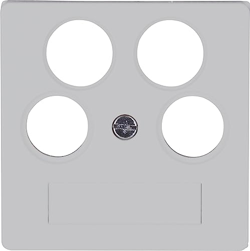 Cache-antenne TV/RV/2 satellites Kopp HK07 gris mat - Lot de 5 plaques de finition