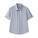 Photo Gallery xwhzzgx camicia in satin con bottoniera nascosta per donne-blue08-m Photo Gallery xwhzzgx camicia in satin con bottoniera nascosta per donne-blue08-m
