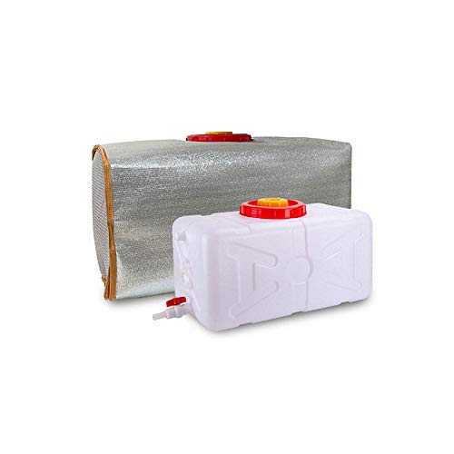 Contenedor de Agua 25L/45L/70L/100L/160L Gran Capacidad Almacenamiento De Agua Contenedores Tanque Para Cámping Rectángulo Espesar Casa Cubo De Almacenamiento De Agua ﹣20°~+70°Para Excursio(Size:160L)