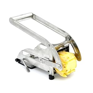 Impeccable Culinary Objects (ICO) Aardappelsnijder frietsnijder en groenten met twee scherpe messen van roestvrij staal…