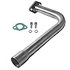 Upgrade Exhaust Pipe With Female Threaded For Predator 212cc 196cc Go Kart& Mini Bike, For Coleman Powersports CT200U,CT200U-EX,BT200X, For Honda GX160,GX200