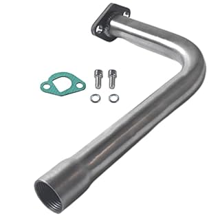 Upgrade Exhaust Pipe With Female Threaded For Predator 212cc 196cc Go Kart& Mini Bike, For Coleman Powersports CT200U,CT200U-EX,BT200X, For Honda GX160,GX200
