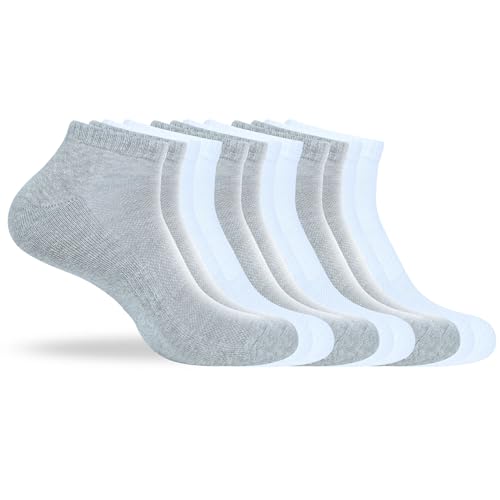 Image of Women's Ankle Socks Thick Cushioned Cotton, Moisture-Wicking socks, Breathable Performance Socks for Running, Sports