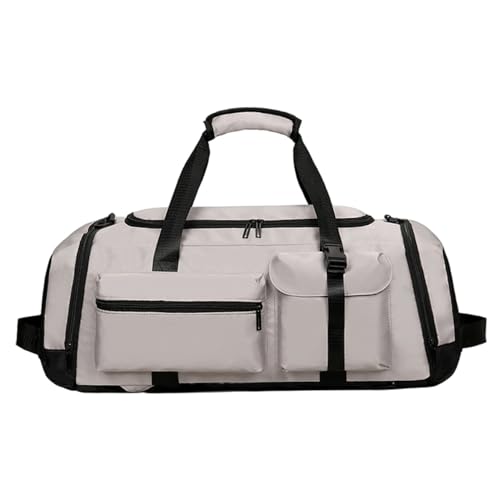 Gym Bag, Large Capacity Waterproof Oxford Cloth Gym Bag with Shoe Compartment, Workout Overnight Sports Backpack with Dry and Wet Seperation