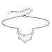 Bracelet de Cheville Constellation Signe Astrologique Femme Argent 925 Chaîne de Pied Horoscope Collier Inoxydable Zodiaque Gourmette Fantaisie-[Capricorne]-Bijoux Cadeau Mariage Noël Grâce Valentin