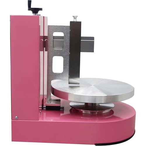 Máquina de decoración de pasteles, tocadiscos automáticos con raspador graduado, velocidad ajustable, rotación hacia adelante y hacia atrás, para pasteles de cumpleaños y herramientas para hornear