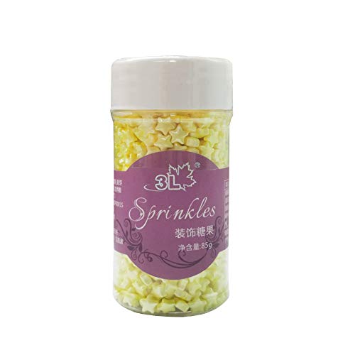 1 Bottle Candy Cake Cupcake Toppers Cookie Decorations Sweet Personalities Edible Candy For Christmas Cake Cupcakes Decoration(Star 1)