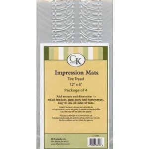Fondant Impression Mat - Tire Tread