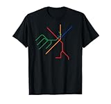 Boston T Subway Map Shirt MBTA Art Tee T-Shirt