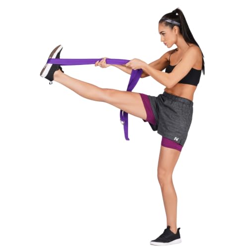 Image of NINQ 2 in 1 Running Sports Shorts for Women with Mobile Phone Pocket Light Weight Quick Dry Fabric for Gym Athletic Workout Running Shorts Lightweight Training Yoga Gym Short