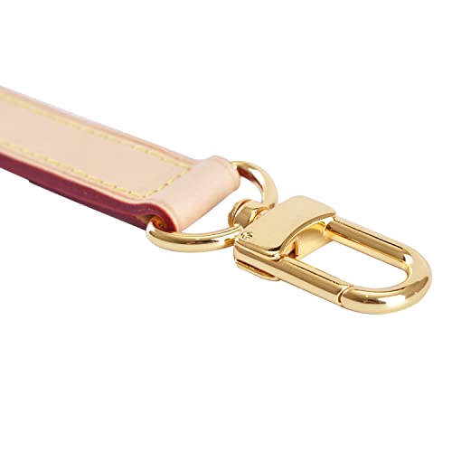 Image of Genuine Leather Plain Strap Replacement Top Handle Leather Strap for Handbag (Yellow, 26 in)