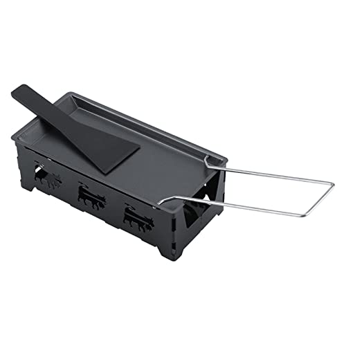 KANASI Set di teglie da forno portatili antiaderenti per raclette al formaggio, utensile da per grigliare [compatto per una facile conservazione]