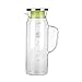 Relaxbx Zimne szkło kotłowe odporne na wysokie temperatury, odporne na wybuchy, zestaw termosów do użytku domowego o dużej pojemności 600 ml / 1000 ml (kolor: przezroczysty, rozmiar: 19 x 8,5 cm)