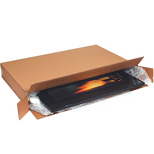 BOX USA Side Loading Shipping Boxes Large 48"L x 8"W x 24"H 10-Pack - Corrugated Cardboard Box for Moving, Mailing, Packing, Packaging and Storage