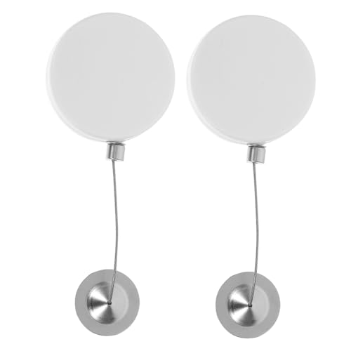 Mikikit 2Pcs Retractable Security Cable Lock Durable Lost Steel Wire for Electronics and Industrial Use User Friendly Automatic Design Theft