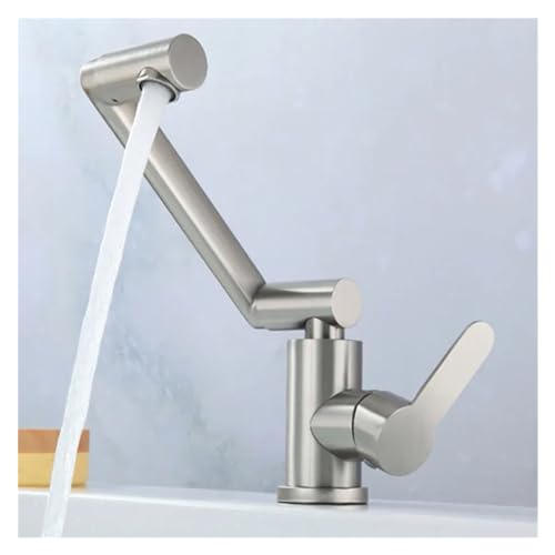 Grifo de cocina de acero inoxidable 304 monomando para fregadero doméstico