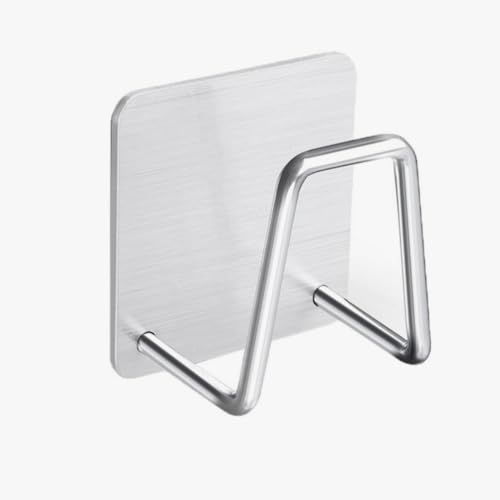 Gancho Adesivo Inox Para Esponja, Avental Vestuário Utensílios, Cozinha Banheiro Escritório Com Ades