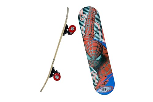 Image of Portable Skateboard, 4 Wheels Skate Boards, Mini Cruiser Skateboard, Beginners Long Board, for Kids /Adults-Multi Color (Money Heist skert)