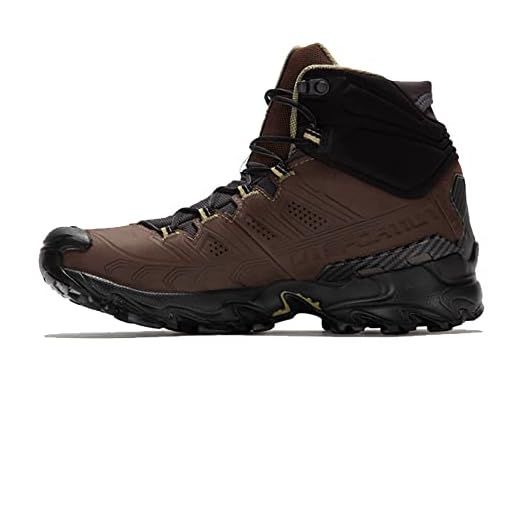 La Sportiva Ultra Raptor II Mid Leather GTX, Botas de montaña Hombre, Chocolate/Cedar, 45 EU