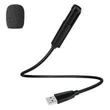 【360° All-round Collection of High-quality Sound】Our PC microphone is equipped with an advanced built-in chip, which has omnidirectional sound capture capabilities and can collect sound from 360 degrees. And with a metal gooseneck design, you can fre...