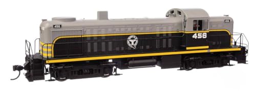 Walthers Mainline 910-20702 HO Scale Alco RS-2 - ESU(R) Sound & DCC - Belt Railway of Chicago #456 - Air-Cooled Stack (Black, Gray, Yellow)
