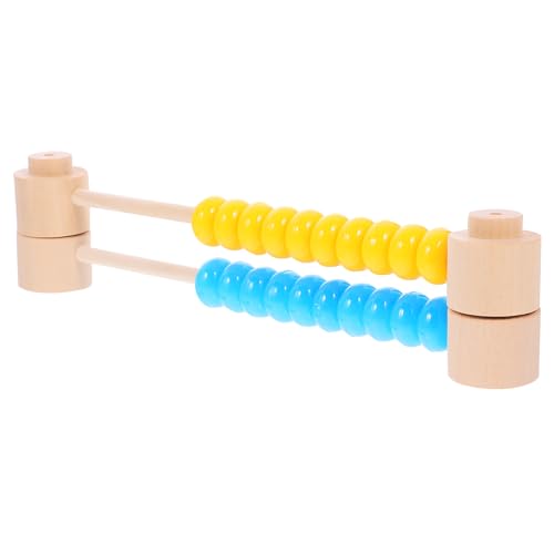 BESTonZON Boulier D’Apprentissage des Mathématiques 2 Pièces Jouet Éducatif pour Enfants Planche Occupée en Bois Outil De Comptage Et Développement...